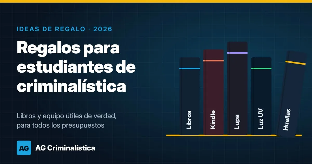 Ideas de regalo para estudiantes de criminalística