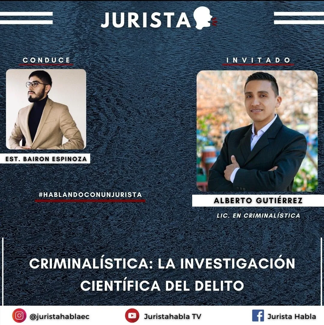Lcdo. Alberto Gutiérrez, invitado en el programa Jurista Habla sobre investigación criminalística