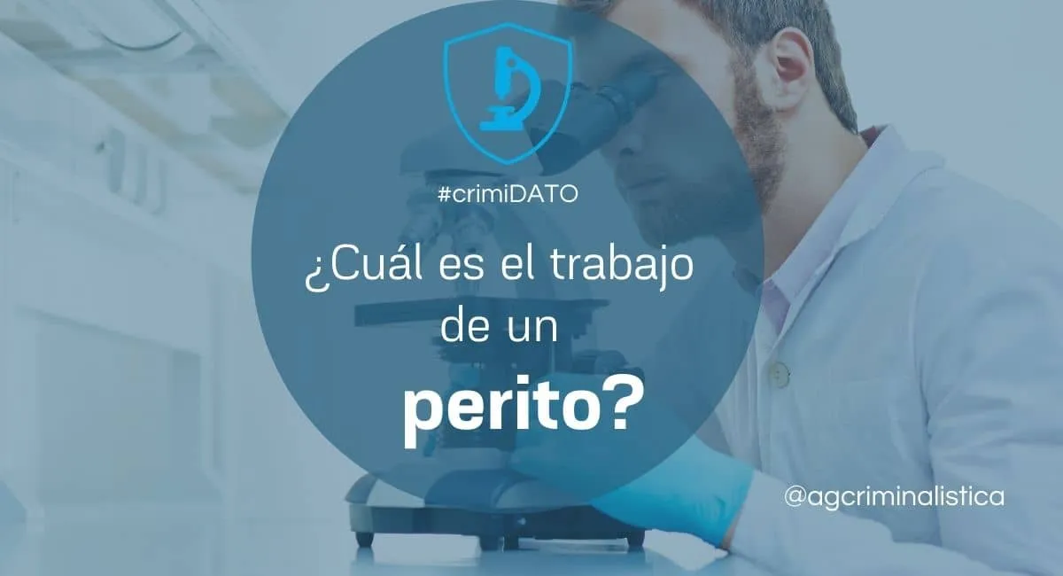 ¿Cuál es el trabajo de un perito? Ilustración de AG Criminalística
